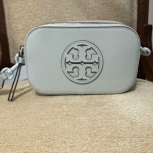 Tory Burch gray/Lt. blue  Crossbody Bag